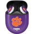 Clemson University Tiger Print Purple Google Pixel Buds Skin